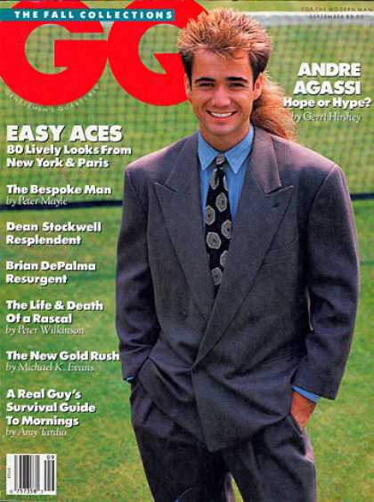 GQ - September 1989 - Andre Agassi