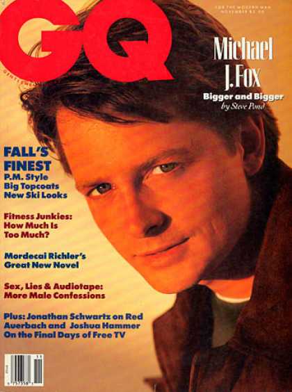 GQ - November 1989 - Michael J. Fox
