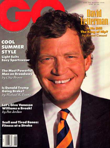 GQ - June 1990 - David Letterman