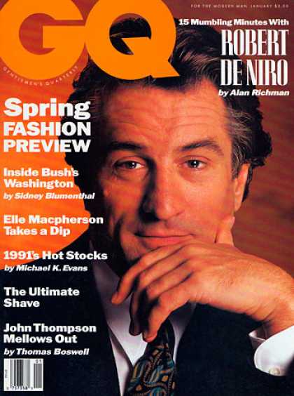 GQ - January 1991 - Robert De Niro