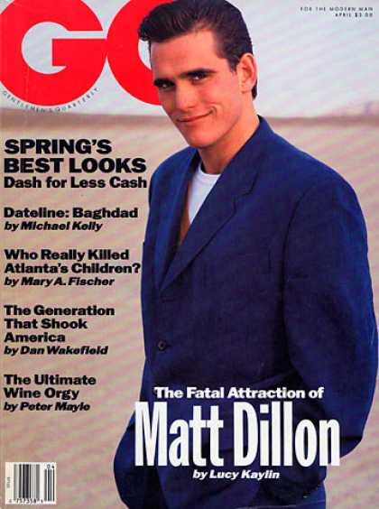 GQ - April 1991 - Matt Dillon