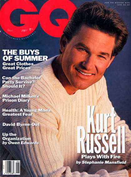 GQ - June 1991 - Kurt Russell