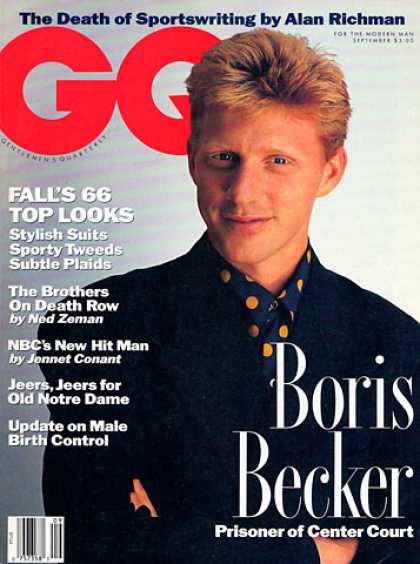 GQ - September 1991 - Boris Becker