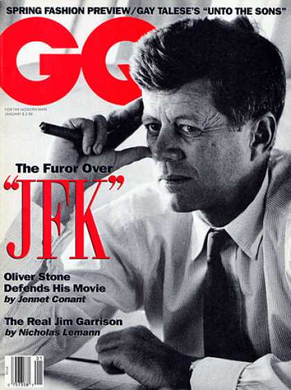 GQ - January 1992 - JFK