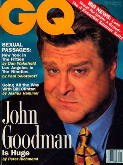 GQ - April 1992 - John Goodman