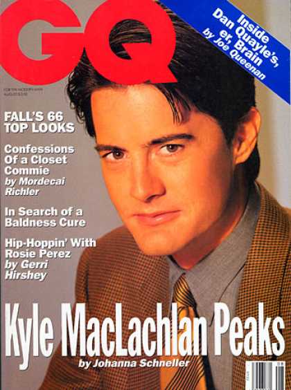 GQ - August 1992 - Kyle MacLachlan