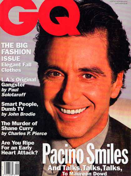 GQ - September 1992 - Al Pacino