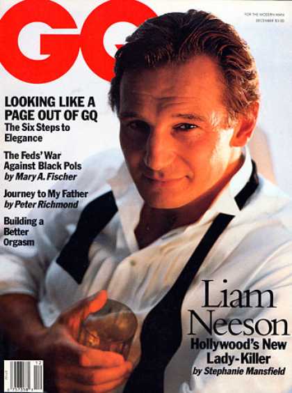 GQ - December 1993 - Liam Neeson