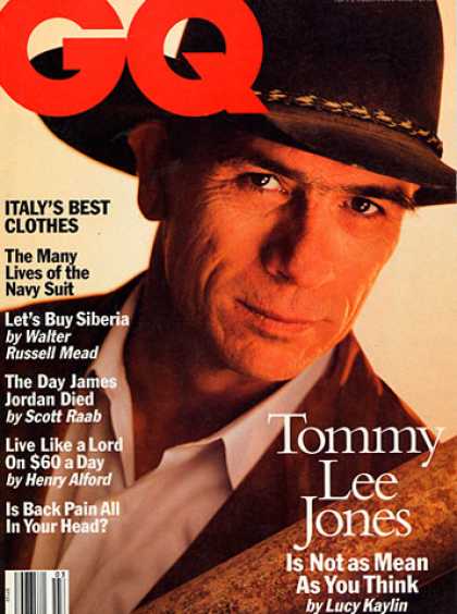 GQ - March 1994 - Tommy Lee Jones