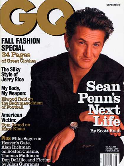 GQ - September 1997 - Sean Penn