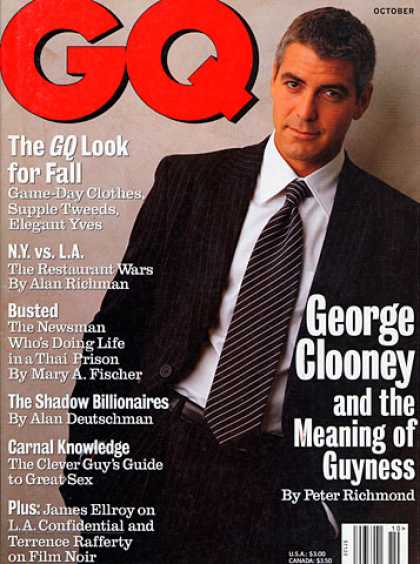 GQ - October 1997 - George Clooney