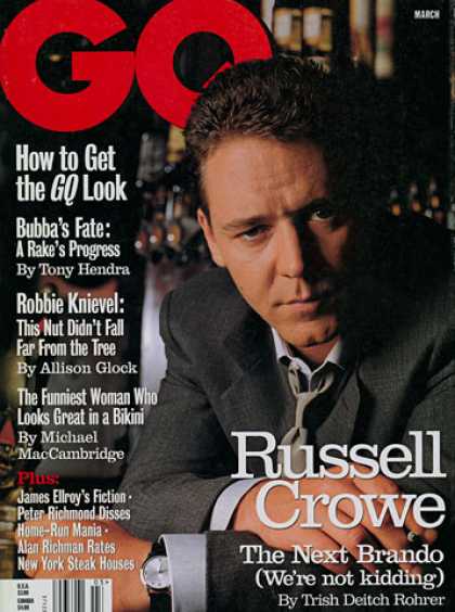 GQ - March 1999 - Russell Crowe