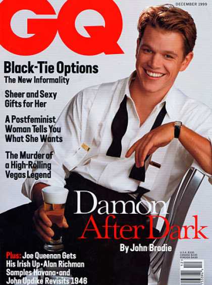 GQ - December 1999 - Matt Damon