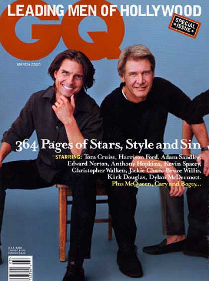 GQ - March 2000 - Tom Cruise and Harrison Ford