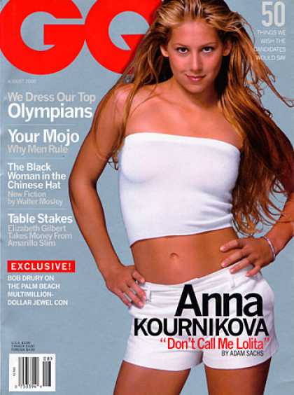 GQ - August 2000 - Anna Kournikova