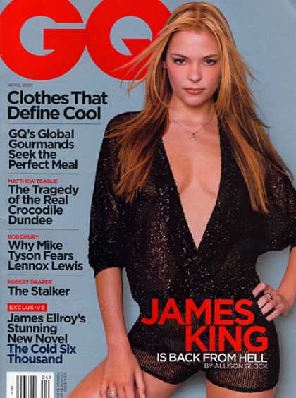 GQ - April 2001 - James King Is Back From Hell