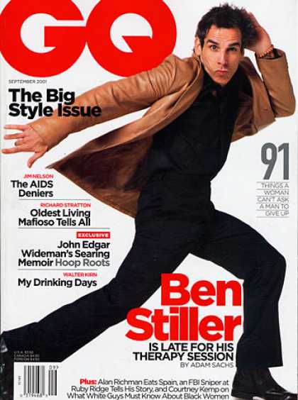 GQ - September 2001 - Ben Stiller