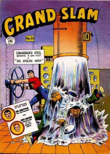 Grand Slam Comics 53 - Commander Steel - The Stolen Navy - Dr Destine - Red Rover - South Seas