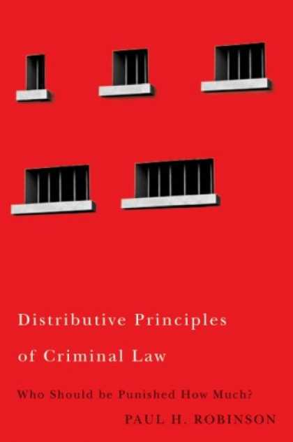 Greatest Book Covers - Distributive Principles of Criminal Law