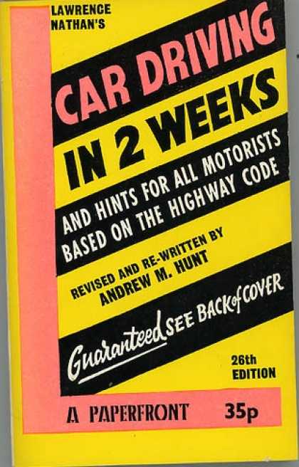 Greatest Book Covers - Car Driving In 2 Weeks