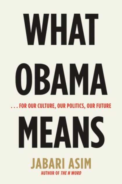 Greatest Book Covers - What Obama Means