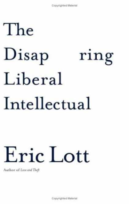 Greatest Book Covers - The Disappearing Liberal Intellectual