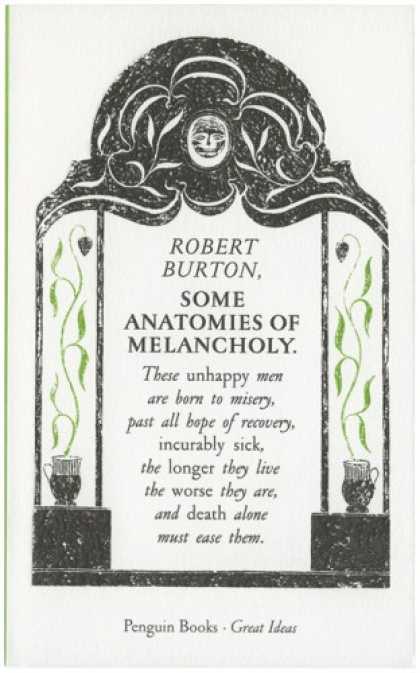 Greatest Book Covers - Some Anatomies of Melancholy