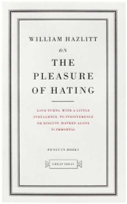 Greatest Book Covers - On the Pleasure of Hating