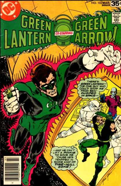 Green Lantern (1960) 102 - Dc - March - Green Arrow - Superhero - Thought Bubble - Mike Grell