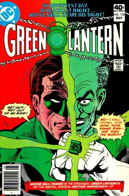 Green Lantern (1960) 128 - Colorful - Mask - Divided Face - Mind Control - Power Ring - Dick Giordano