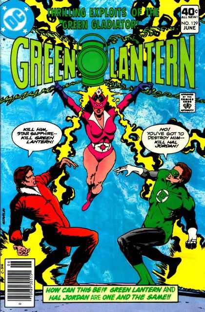 Green Lantern (1960) 129 - Green Gladiator - No Youve Got Yo Destroy Him - Kill Hal Jordan - Star Sapphire - One And The Same - Hal Jordan - Jim Starlin