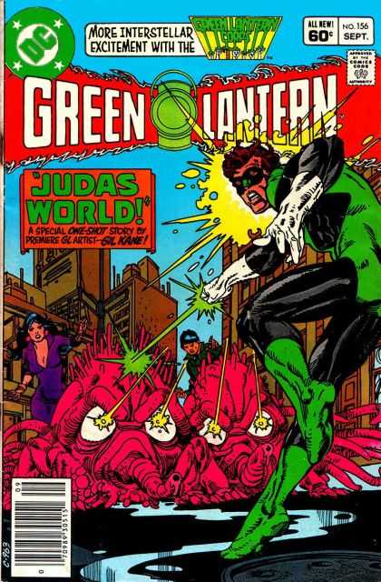 Green Lantern (1960) 156 - September Issue - Pink Multi Legged Monsters Or Aliens - Snouts - Mind Control Or Lazers Coming Out Of Alien Eyes - Cleaveage