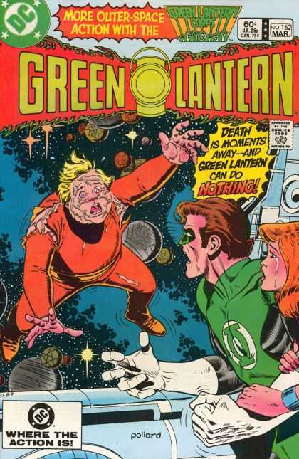 Green Lantern (1960) 162 - Death - Implosion - Space Drowning - Drifting - Crying
