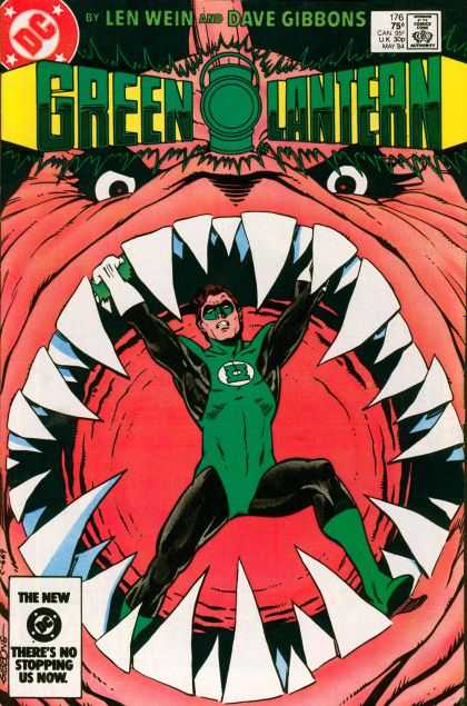 Green Lantern (1960) 176 - Mouth - Teeth - Scary Eyes - Spandex - Green Facemask - Dave Gibbons