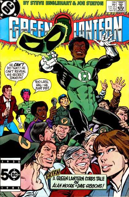Green Lantern (1960) 188 - Dc - Approved By The Comics Code Authority - Mask - Alan Moore - Spectacle - Joe Staton