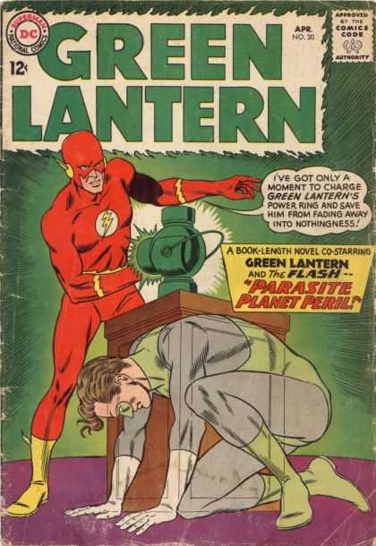 Green Lantern (1960) 20 - Flash - Power Ring - Superheroes - Crossover - Parasite