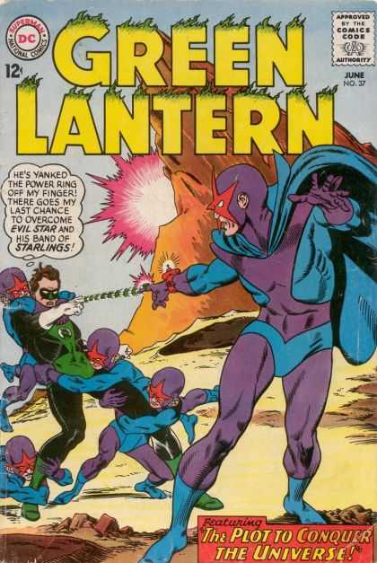 Green Lantern (1960) 37 - The Plot To Conquer The Universe - June - Evil Tar - Power Ring - Starlings