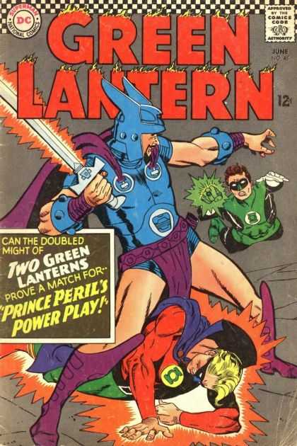 Green Lantern (1960) 45 - The Power Of The Sword - The Deafeat Of The Laterns - The Man In The Blue - The Man With The Sword - History