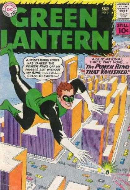 Green Lantern (1960) 5 - Dc Comics Codea - Still 10c - A Sensational Three-part Novel - The Power Ring That Vanished - Aprno5