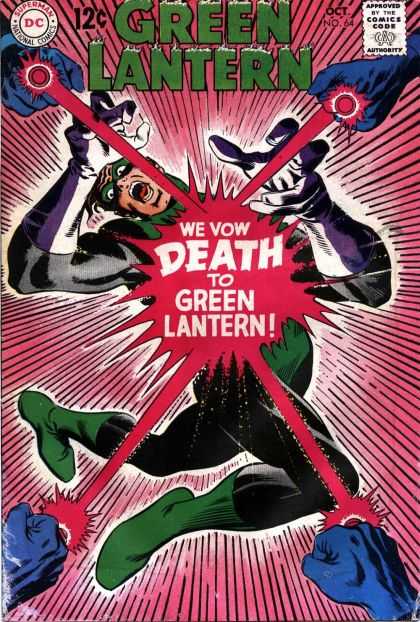 Green Lantern (1960) 64 - Approved By The Comics Code Authority - Dc - Superman - National Comics - Death