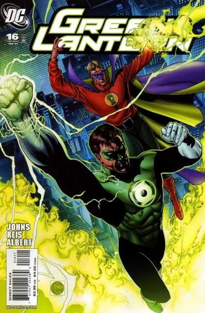 Green Lantern (2005) 16 - Electric - Super Power - Green Flames - Energy - Masked Heroes - Sciver Van