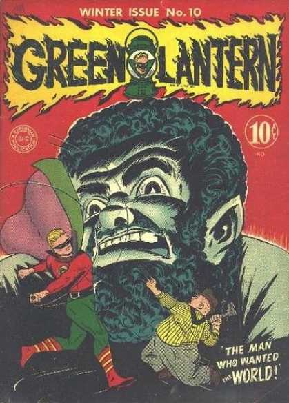 Green Lantern 10 - Winter Issue - No 10 - Man - World - Punch