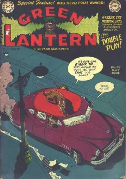 Green Lantern 38 - Special Feature - The Double Play - Streak The Wonder Dog - Car - Lamp Post - Alex Toth