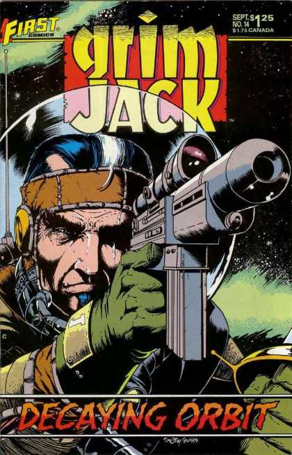 Grimjack 14 - Gun - First Comics - Weapon - Decaying Orbit - Gloves - Timothy Truman