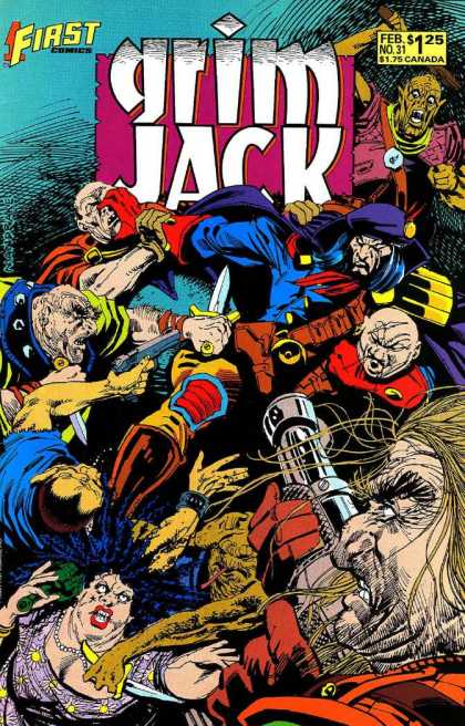 Grimjack 31 - First - Sword - All Are At Same Place - War - Attacked
