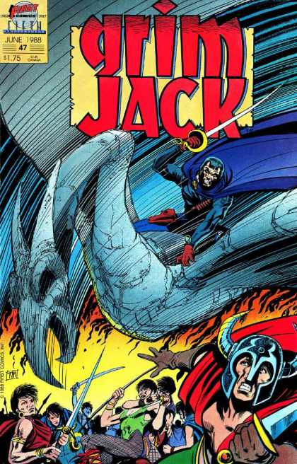 Grimjack 47 - Takes Over Town - Released In June 1988 - Wall Of Fire - Dragon - Thor