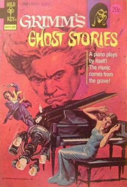 Grimm's Ghost Stories 12 - Gold Key - A Piano Plays By Itself - The Music Comes From The Grave - Horror - Dangerous Ghost