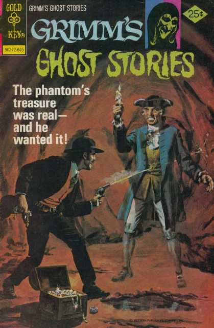 Grimm's Ghost Stories 30 - Gold Key - Gun - Cap - Shooting - The Phantoms Treasure Was Real-and He Wanted It