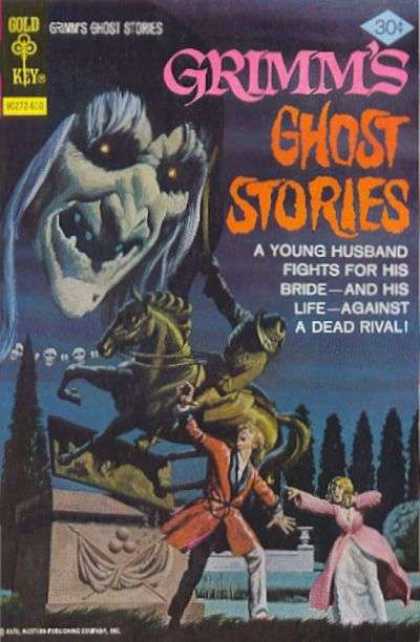 Grimm's Ghost Stories 34 - A Young Husband Fights For His Bride - Ghost - Statue - Horseman - Skulls