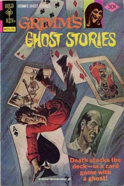 Grimm's Ghost Stories 37 - Gold Key - 30 Cents - Grimm - Death Stacks The Death - Cards